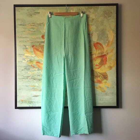Mint Green Sarong Wrap Pants Free With $35 Purchase - Picture 3 of 14